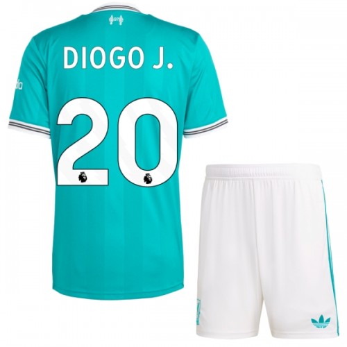 Officiële Voetbalshirt + Korte Broek Liverpool Diogo J 20 Derde 2025-26 - Kids Officiële Voetbalshirt + Korte Broek Liverpool Diogo J 20 Derde 2025-26 - Kids